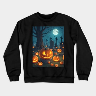 Pumpkin Cemetery Crewneck Sweatshirt